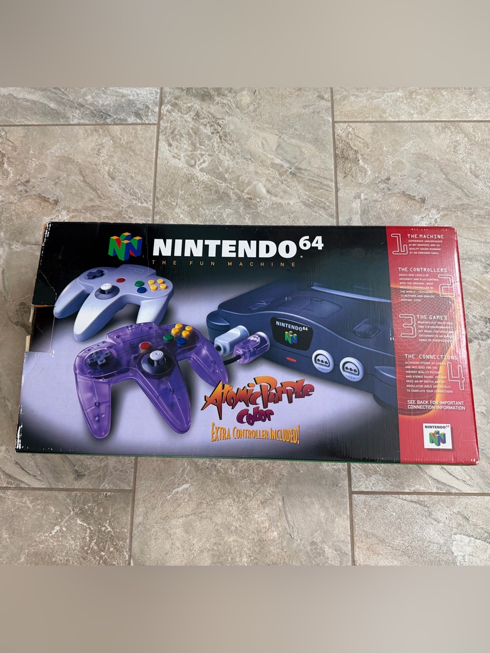 Nintendo 64 Console Bundle with Atomic Purple Controller